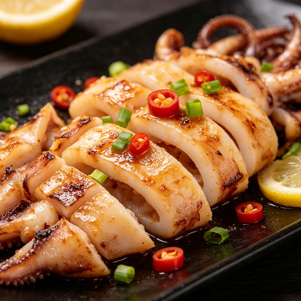 Fresh-cut Frozen Squid Rings